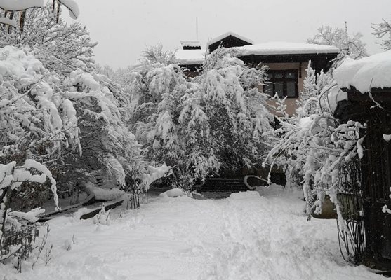 В странджанските вили е много красиво през зимата, когато падне сняг.