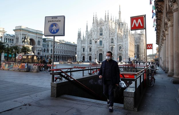 Центърът на Милано все още е отцепен