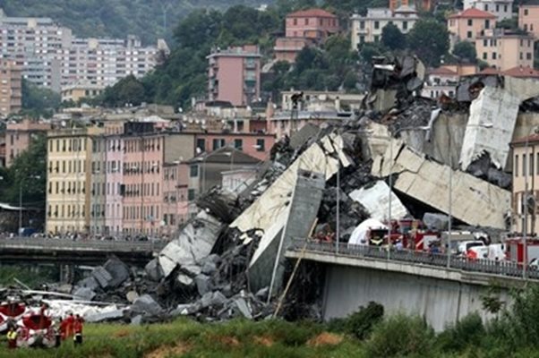 Италия си спомни за 43-те жертви на рухването на моста "Моранди" в Генуа