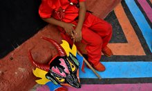 Венецуелски танцуващи дяволи на Корпус Кристи