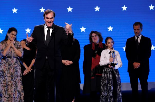 Тарантино взима наградата за най-добър филм СНИМКА: Ройтерс 