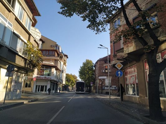 Улица "Гладстон" в Пловдив днес.
