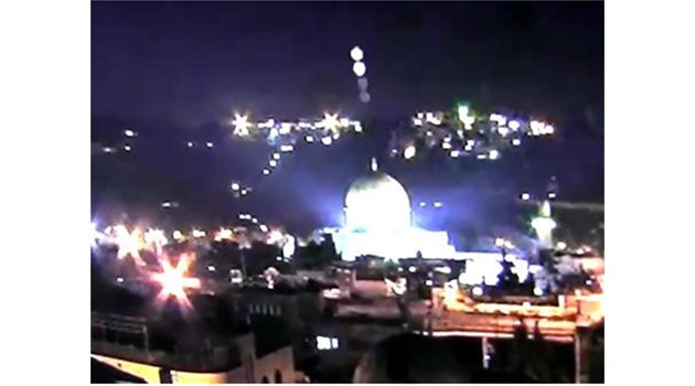 ОБЕКТ: 28.01.2011 г. НЛО над Купола на скалата, Йерусалим.