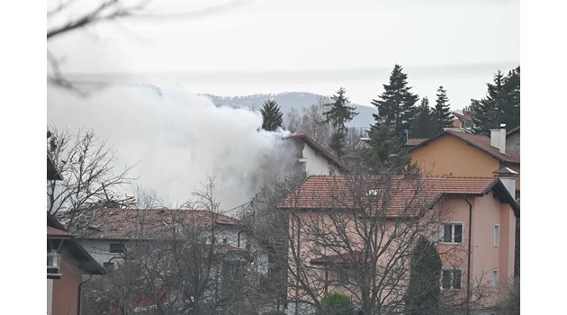 Взривената къща в Банкя Снимка: Георги Палейков