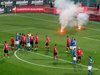 Спряха квалификацията
Италия - Албания заради факли