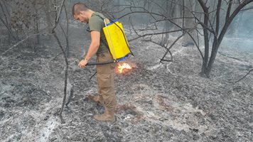 Отново лумна пожар край пясъчни дюни в Несебър, гори и край Айтос (Обновена)