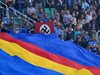 Феновете на "Левски" осъдиха фашистко знаме на сектор "А"