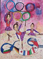 Рисунката на 9- годишната Александра от Монтана е отличена с приз за селектиран автор за рисунка на тема Олимпийските игри.