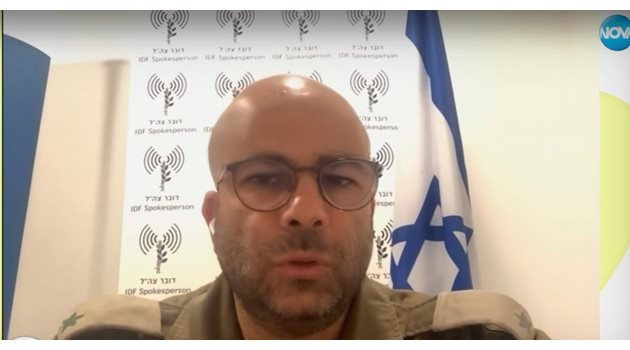 говорителят на израелските отбранителни сили Арие Шаликар
Кадър; Нова