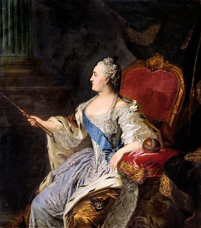 Екатерина II, родена София Августа Фредерика фон Анхалт-Цербст
Снимка: Уикипедия