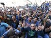 Граждани на Харманли с декларация за затваряне на бежанския лагер
