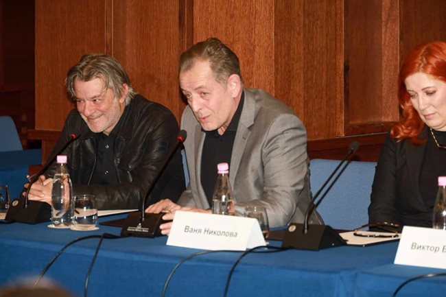 Михаил Билалов и Мариян Вълев на пресконференцията