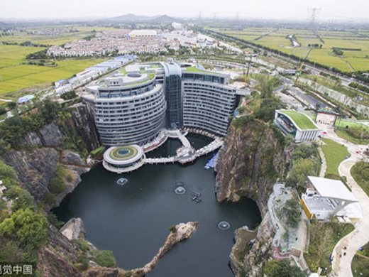 Първият подземен хотел в света отваря врати в Китай този месец