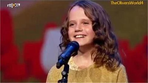 9-годишно момиче изуми с певческия си талант в Холандия