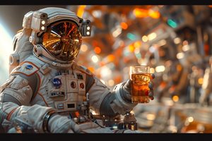 Къде си крият алкохола космонавтите