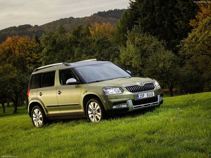 Последната модификация Skoda Yeti от 2014 година. Снимка: Шкода