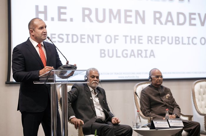 Румен Радев на българо-индийския форум СНИМКИ: прессекретариат на президента