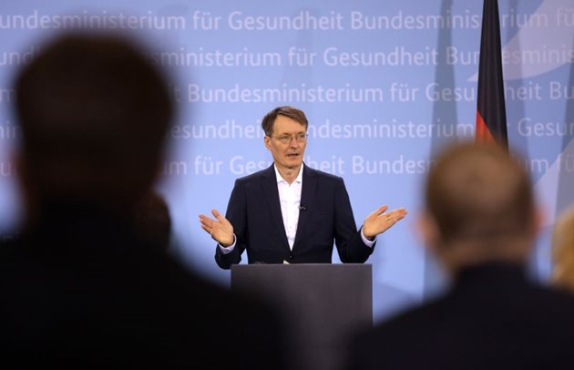 Новият германски министър на здравеопазването Карл Лаутербах СНИМКА: Ройтерс