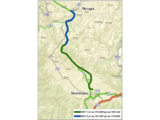 Девет големи искат да строят пътя от Мездра до Ботевград