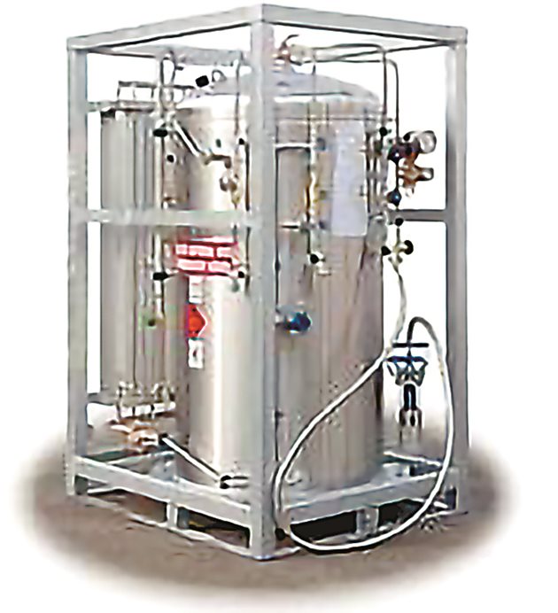 Модел на мобилна инсталация за съхранение на втечнен метан, удобен за индивидуална употреба