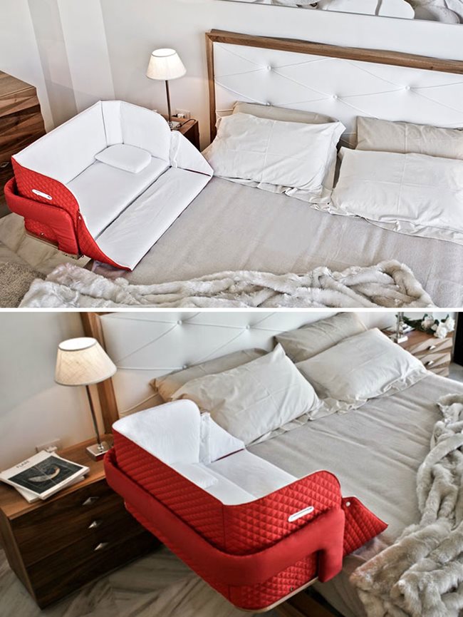 Креватче, което се прикрепя към спалнята, за да не е нужно да ставате нощем. СНИМКА: CULLA BELLY
