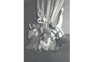 В пиесата "Баба, дядо, мама, татко и ние" в Сатиричния театър