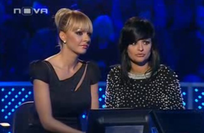 Двете певици участваха в благотворително издание на “Стани богат” през 2010 г. СНИМКА: КАДЪР ОТ НОВА ТВ