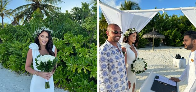 "Мисис България" се омъжи в Малдиви