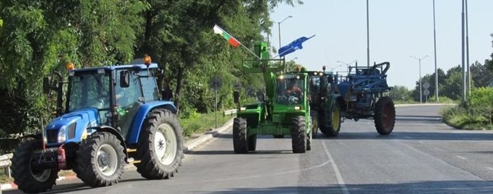Снимка: Архив от протестите на земеделците на ГКПП-тата в България