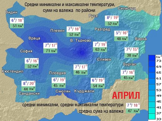 Април ще е топъл, само на два пъти по-хладно и с дъжд