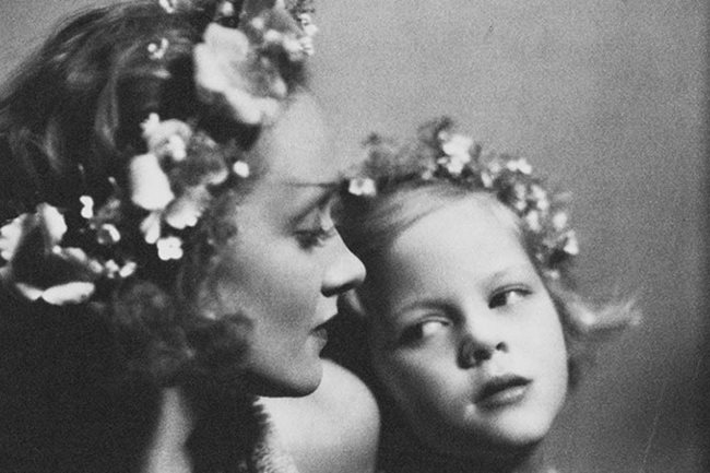 Марлене Дитрих с дъщеря си