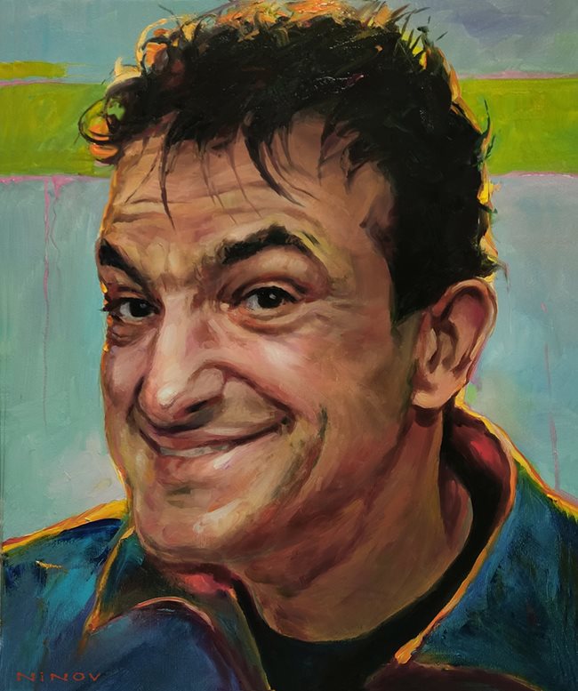 Портретът, който Нинов направи за Васил Василев - Зуека.