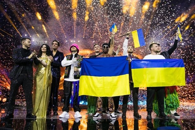 "Калуш Оркестра" на финала на Евровизия
СНИМКА: КОРИН КЪМИНГ