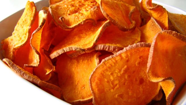 Здравословен чипс от сладки картофи