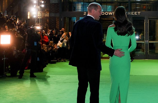 Принц Уилям и принцеса Кейт на гала церемонията СНИМКА: Ройтерс