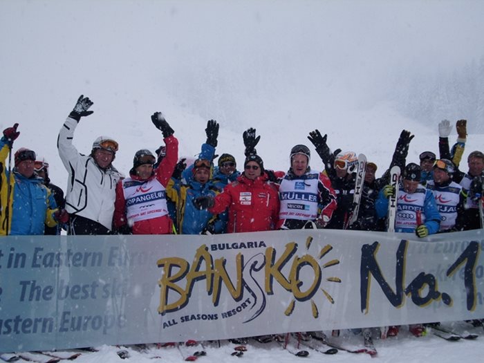 Официалните гости при откриване на предишен ски сезон в Банско. Тази година церемонията ще е на 17 декември.