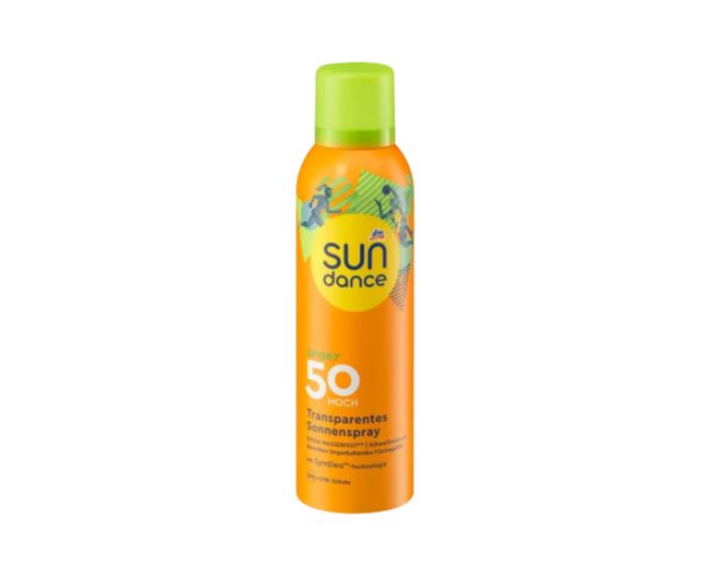 sundance Прозрачен слънцезащитен спрей Sport SPF 50, 200 ml