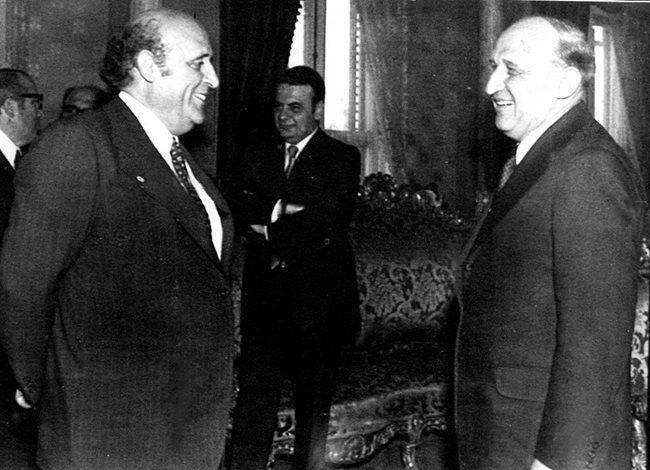 Тодор Живков с министър-председателя на Турция Сюлейман Демирел.