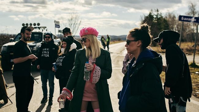 Мария Бакалова и Елена Телбис по време на снимките
СНИМКА: СВЕТОСЛАВ СТОЯНОВ