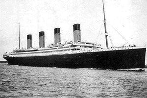 Една от последните снимки на “Титаник” преди фаталния сблъсък.