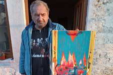Художникът Коста Костов възкреси таланта си след 5 г. на улицата с клошарите