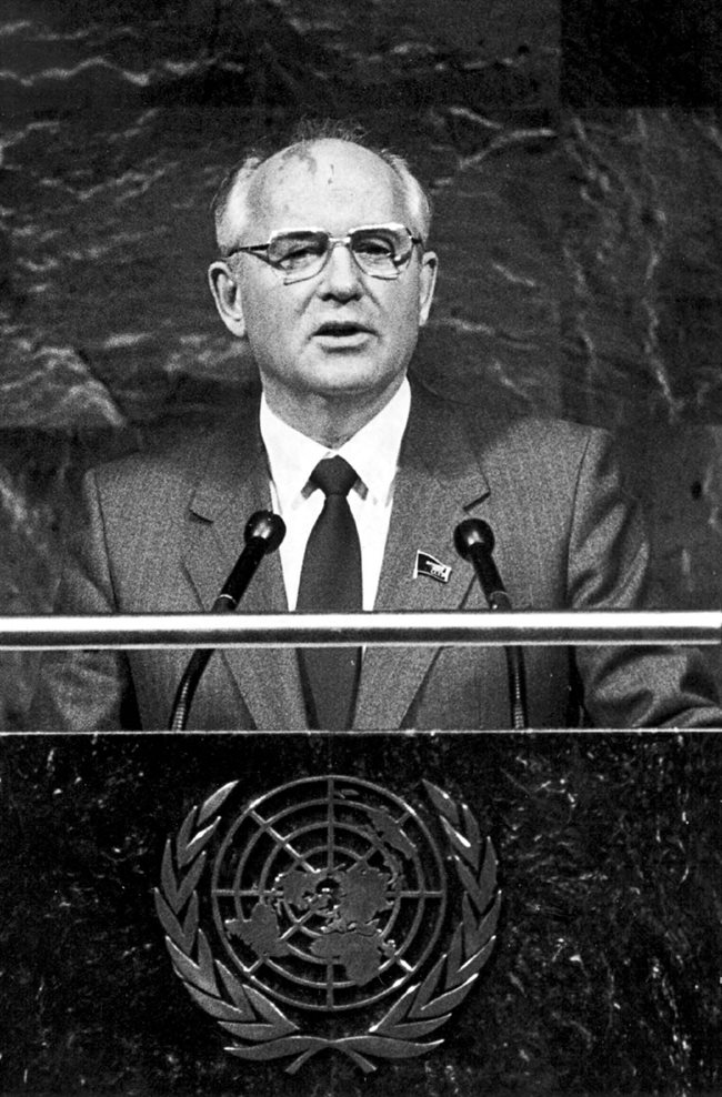 Изказване на XLIII генерална асамблея на ООН на 7 декември 1988 г. в Ню Йорк