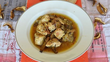 Рецепта на читател - Пуешко с манатарки и естрагон