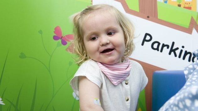 Малката Шарлот излекувана с новото лекарство СНИМКА: Болница Марсден