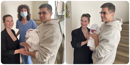 Изписаха бебето на Аръков и надарената му половинка