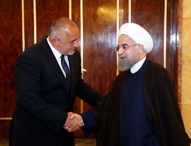 Премиерът Бойко Борисов и президентът на Иран Хасан Рухани