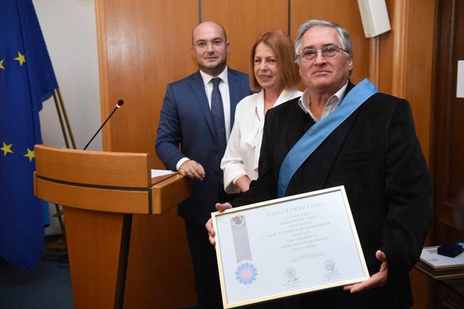 Станислав Памукчиев стана почетен гражданин на София
