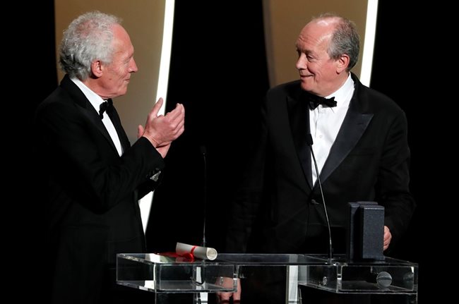 Белгийските режисьори Жан-Пиер и Люк Дарден спечелиха наградата за най-добра режисура на 72-ия международен кинофестивал в Кан за филма си "Малкия Ахмед". Снимка РОЙТЕРС