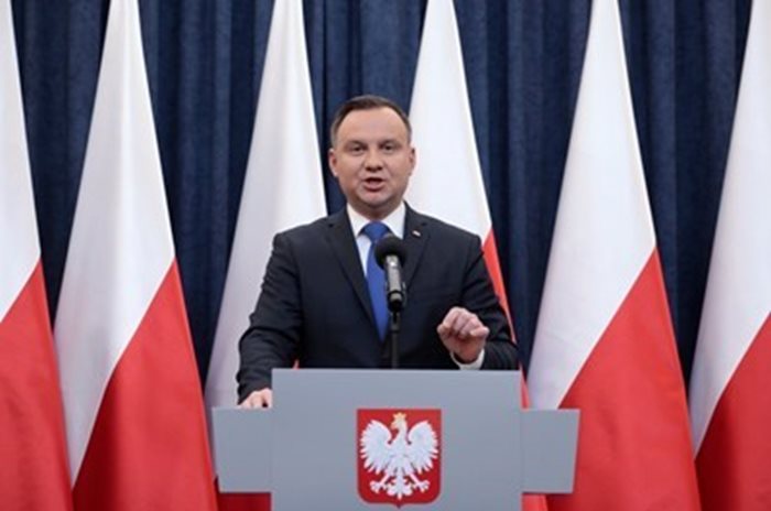 Президентът на Полша Анджей Дуда  СНИМКА: Ройтерс