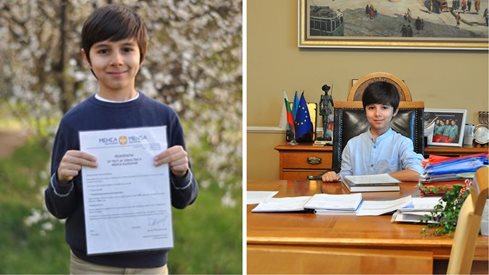 Най-умното дете в България - 9-годишният Иво, седна в кметски стол